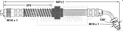 Borg & Beck BBH7132 - Тормозной шланг autospares.lv