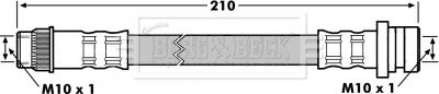 Borg & Beck BBH7176 - Тормозной шланг autospares.lv