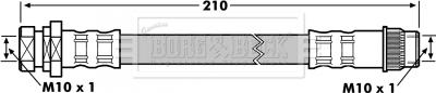 Borg & Beck BBH7173 - Тормозной шланг autospares.lv