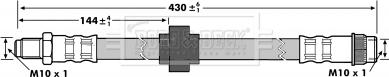 Borg & Beck BBH7177 - Тормозной шланг autospares.lv