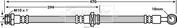 Borg & Beck BBH7863 - Тормозной шланг autospares.lv