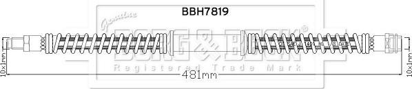 Borg & Beck BBH7819 - Тормозной шланг autospares.lv