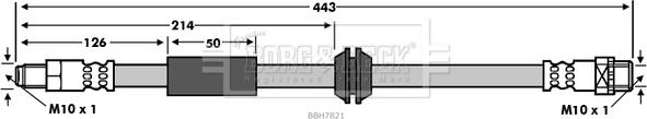 Borg & Beck BBH7821 - Тормозной шланг autospares.lv