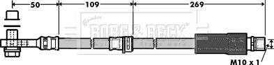 Borg & Beck BBH7359 - Тормозной шланг autospares.lv