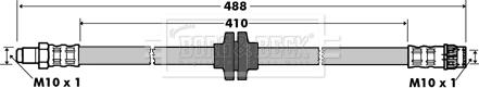 Borg & Beck BBH7364 - Тормозной шланг autospares.lv