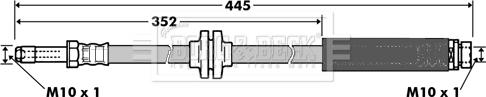 Borg & Beck BBH7360 - Тормозной шланг autospares.lv