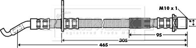 Borg & Beck BBH7329 - Тормозной шланг autospares.lv