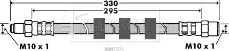 Borg & Beck BBH7371 - Тормозной шланг autospares.lv