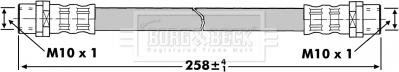 Borg & Beck BBH7299 - Тормозной шланг autospares.lv