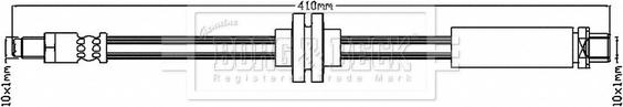 Borg & Beck BBH7293 - Тормозной шланг autospares.lv