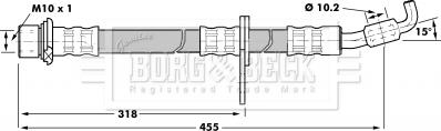 Borg & Beck BBH7239 - Тормозной шланг autospares.lv