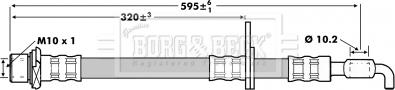 Borg & Beck BBH7236 - Тормозной шланг autospares.lv