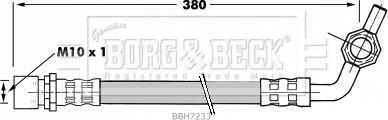 Borg & Beck BBH7233 - Тормозной шланг autospares.lv