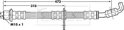 Borg & Beck BBH7229 - Тормозной шланг autospares.lv