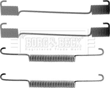 Borg & Beck BBK6093 - Комплектующие, барабанный тормозной механизм autospares.lv