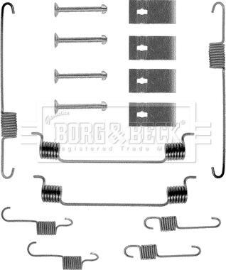 Borg & Beck BBK6049 - Комплектующие, барабанный тормозной механизм autospares.lv