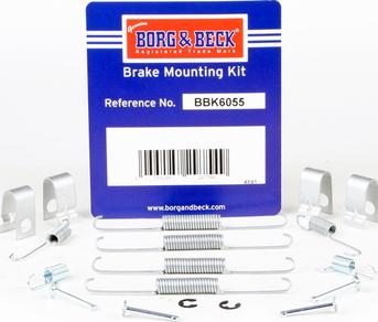 Borg & Beck BBK6055 - Комплектующие, барабанный тормозной механизм autospares.lv