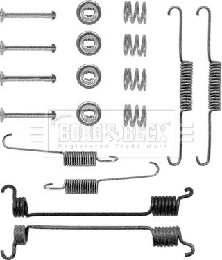 Borg & Beck BBK6067 - Комплектующие, барабанный тормозной механизм autospares.lv