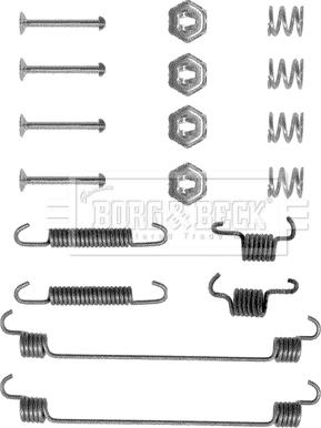 Borg & Beck BBK6089 - Комплектующие, барабанный тормозной механизм autospares.lv