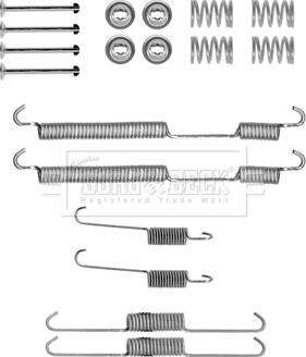 Borg & Beck BBK6146 - Комплектующие, барабанный тормозной механизм autospares.lv