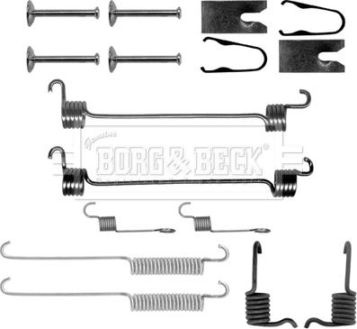 Borg & Beck BBK6140 - Комплектующие, барабанный тормозной механизм autospares.lv