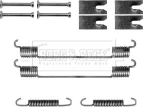 Borg & Beck BBK6148 - Комплектующие, барабанный тормозной механизм autospares.lv