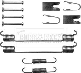 Borg & Beck BBK6152 - Комплектующие, барабанный тормозной механизм autospares.lv