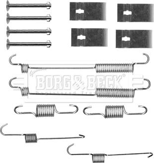 Borg & Beck BBK6161 - Комплектующие, барабанный тормозной механизм autospares.lv