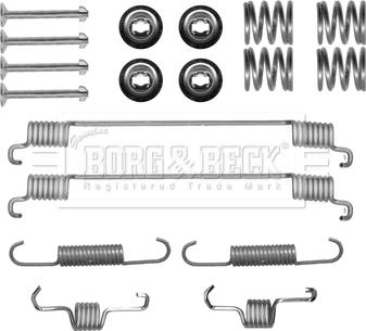 Borg & Beck BBK6163 - Комплектующие, барабанный тормозной механизм autospares.lv