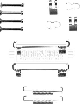 Borg & Beck BBK6189 - Комплектующие, стояночная тормозная система autospares.lv