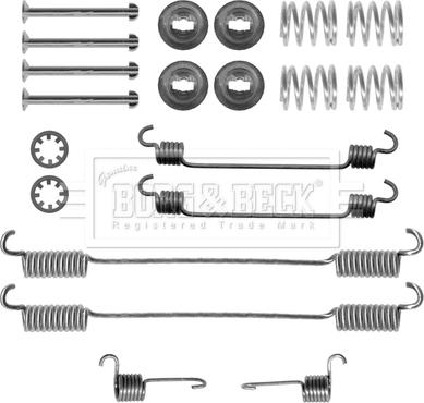 Borg & Beck BBK6172 - Комплектующие, барабанный тормозной механизм autospares.lv