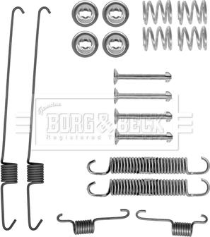 Borg & Beck BBK6300 - Комплектующие, барабанный тормозной механизм autospares.lv