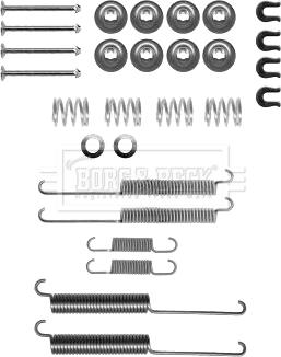 Borg & Beck BBK6254 - Комплектующие, барабанный тормозной механизм autospares.lv