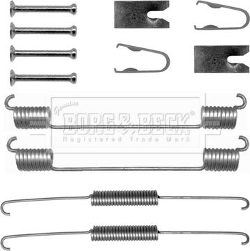 Borg & Beck BBK6253 - Комплектующие, барабанный тормозной механизм autospares.lv