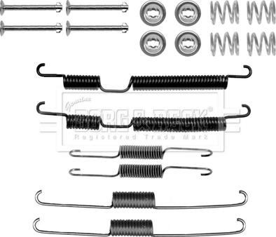 Borg & Beck BBK6266 - Комплектующие, барабанный тормозной механизм autospares.lv