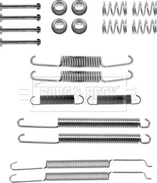 Borg & Beck BBK6267 - Комплектующие, барабанный тормозной механизм autospares.lv