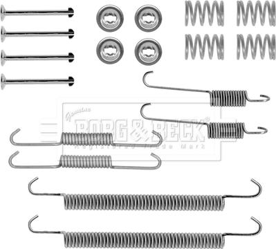 Borg & Beck BBK6200 - Комплектующие, барабанный тормозной механизм autospares.lv