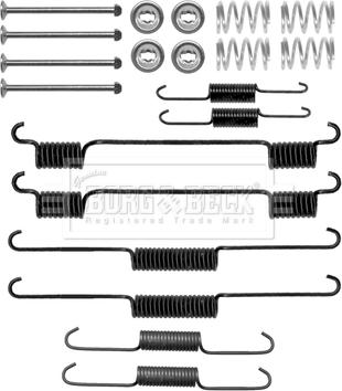 Borg & Beck BBK6224 - Комплектующие, барабанный тормозной механизм autospares.lv