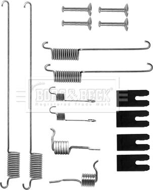 Borg & Beck BBK6275 - Комплектующие, барабанный тормозной механизм autospares.lv