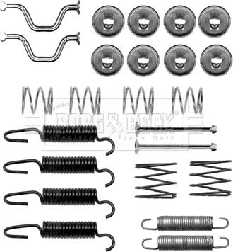 Borg & Beck BBK6271 - Комплектующие, стояночная тормозная система autospares.lv