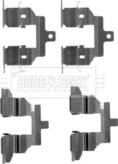 Borg & Beck BBK1542 - Комплектующие для колодок дискового тормоза autospares.lv