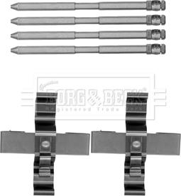 Borg & Beck BBK1501 - Комплектующие для колодок дискового тормоза autospares.lv
