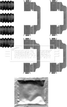 Borg & Beck BBK1508 - Комплектующие для колодок дискового тормоза autospares.lv