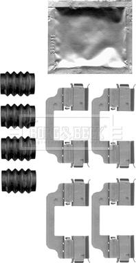 Borg & Beck BBK1510 - Комплектующие для колодок дискового тормоза autospares.lv