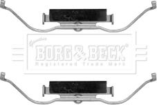 Borg & Beck BBK1586 - Комплектующие для колодок дискового тормоза autospares.lv