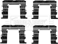 Borg & Beck BBK1582 - Комплектующие для колодок дискового тормоза autospares.lv