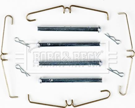 Borg & Beck BBK1068 - Комплектующие для колодок дискового тормоза autospares.lv
