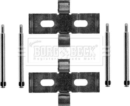 Borg & Beck BBK1085 - Комплектующие для колодок дискового тормоза autospares.lv