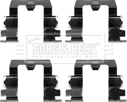 Borg & Beck BBK1079 - Комплектующие для колодок дискового тормоза autospares.lv
