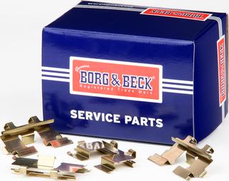 Borg & Beck BBK1142 - Комплектующие для колодок дискового тормоза autospares.lv